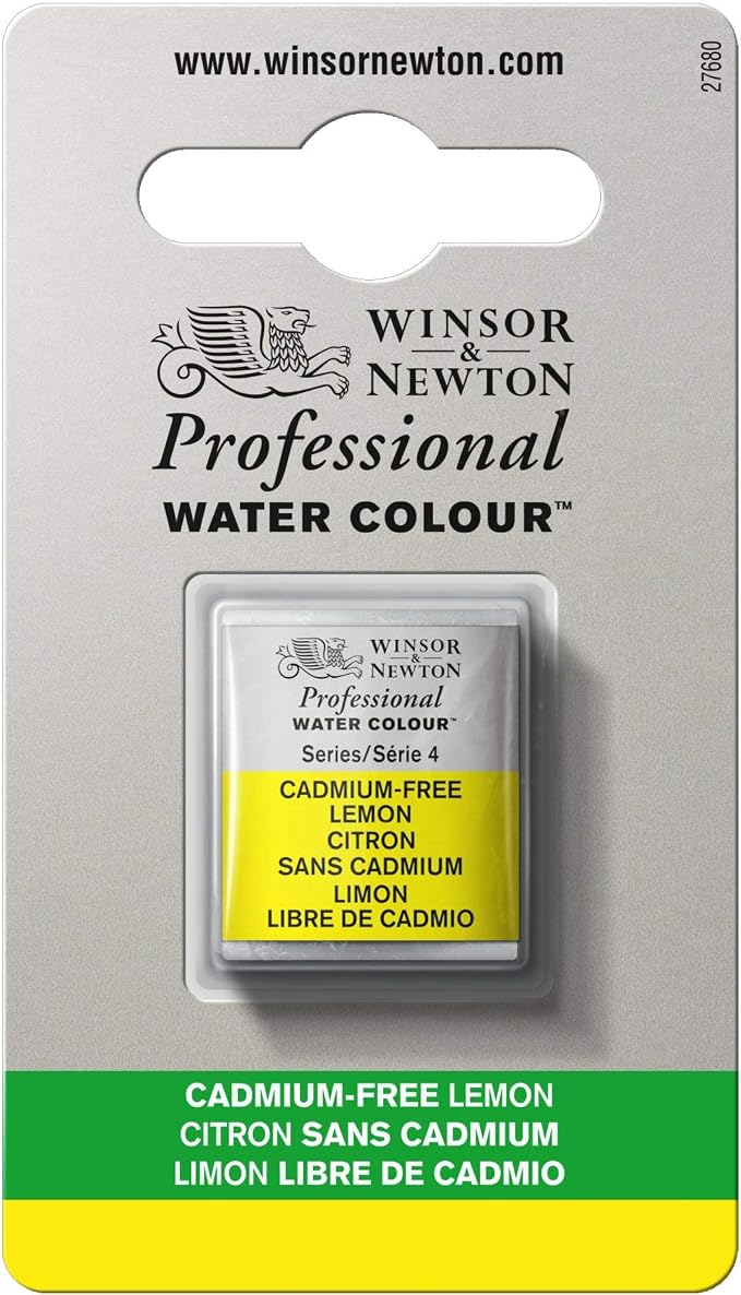 Winsor & Newton Professional Water Colour Paint, Half Pan, Cadmium-Free Lemon by WinsorNewton