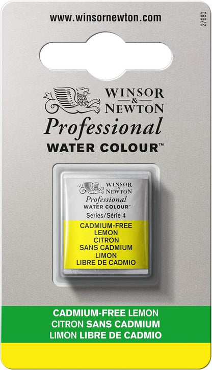 Winsor & Newton Professional Water Colour Paint, Half Pan, Cadmium-Free Lemon by WinsorNewton