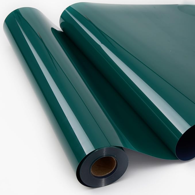 Green Heat Transfer Vinyl Rolls 12" x 20ft Iron on Vinyl by IRON-ONHTV