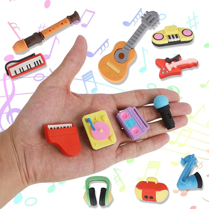 24 Pcs Erasers for Kids, Mini Pencil Eraser Bulk Classroom Prizes, Fun Puzzle - Image 2