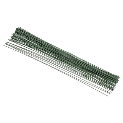 PATIKIL 18 Gauge 16" Floral Stem Wire, Dark Green by PATIKIL
