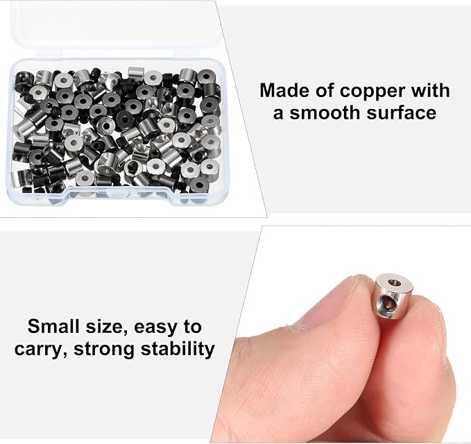 MECCANIXITY 70 Pcs Metal Locking Pin Backs, Locking Pin Keepers Locking Clasp - Image 5