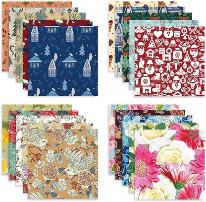 Origami Paper Kit 100 Sheets 70GSM 6 Inch Square Double Sided Color 100 Vivid - Image 2
