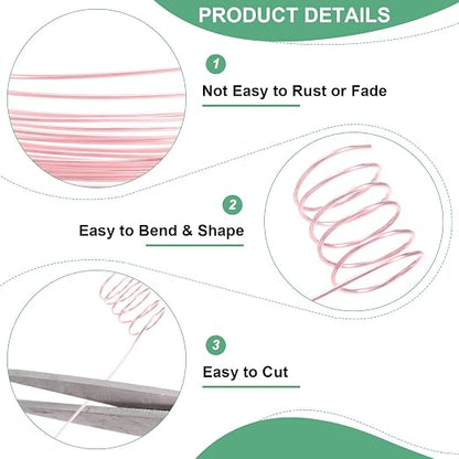 0.6 Mm/22 Gauge Copper Wire for Jewelry Making, 13.1FT Copper Beading Craft - Image 2
