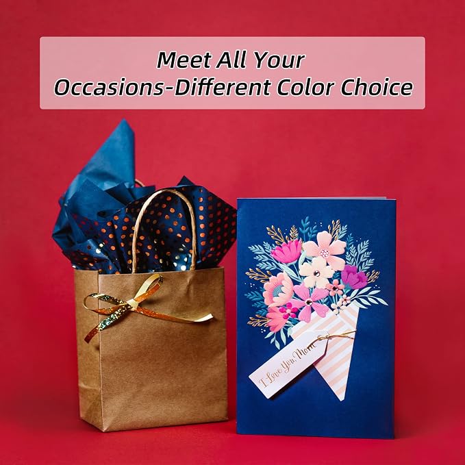 48 Pack Blank Folded Cards and Envelopes Colored Cards White Envelopes 5 x 7 - Image 5