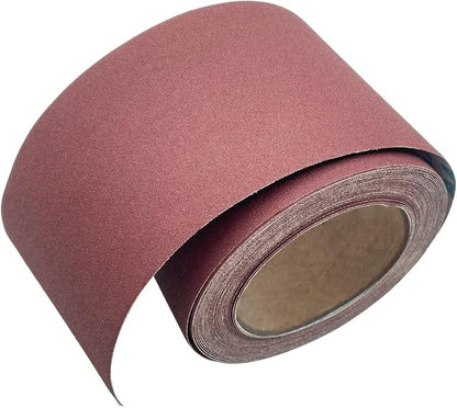 180 Grit Emery Cloth Roll, 4.5 Inch Wide 32.8 Ft Long Abrasive Sandpaper Rolls - Image 3