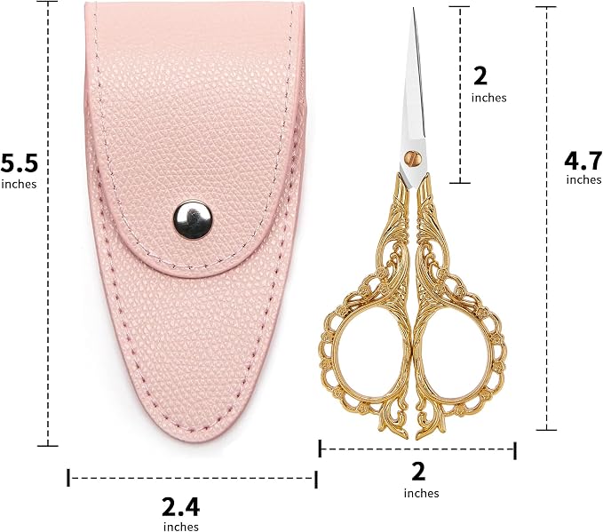 4.7 INCH Mini Stainless Steel Embroidery Scissors, Sharp Pointed Tip, Travel - Image 2