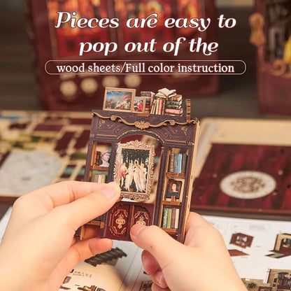 Fsolis Book Nook Kits, DIY Miniature House Kit 3D Puzzles - Image 5