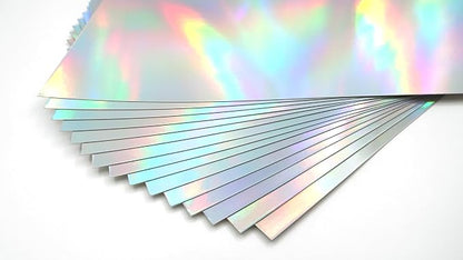 TGXRZX Metallic Cardstock Paper, holographic cardstock, Size 8 "x 11", Mirror - Image 4