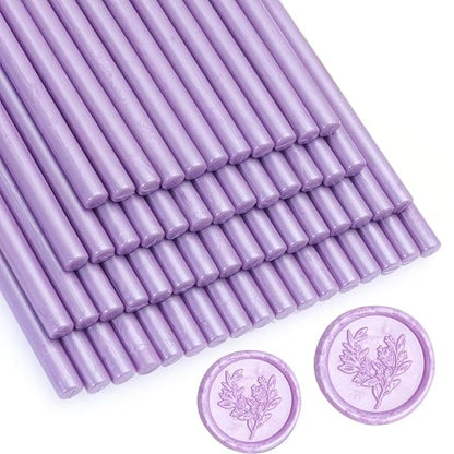 52pcs Lilac Purple Wax Sealing Sticks, Andotopee Glue Gun Wax Seal Sticks by Andotopee