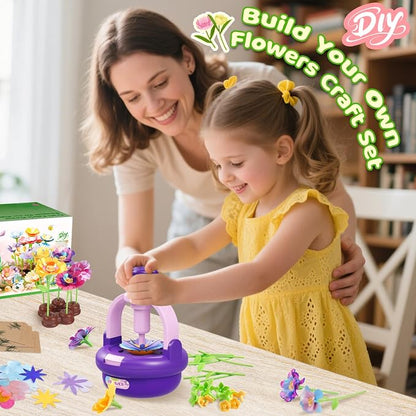 Arts and Crafts Kit for Kids Ages 4-8, Flower Bouquet Toys, DIY Flower Market - Image 5