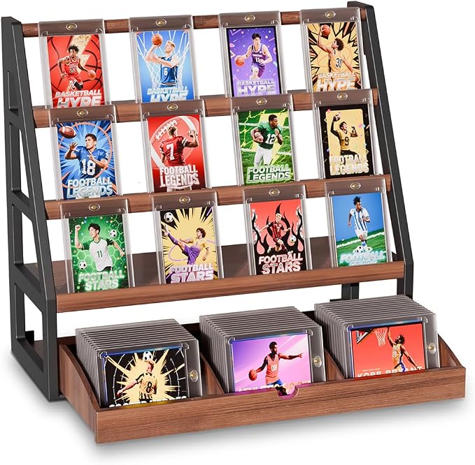 handrong Card Display Stand, 3-Tier Trading Card Display by handrong