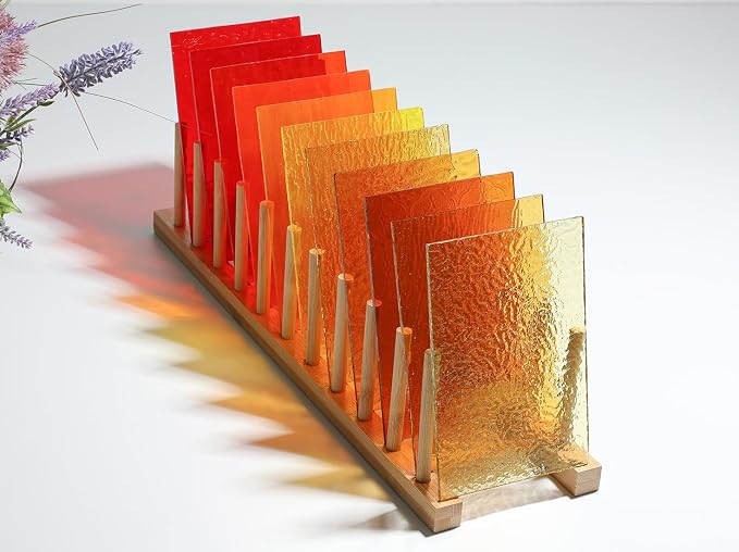 Lanyani 26 Sheets Transparent Stained Glass Sheets Packs - Image 5