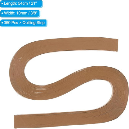 PATIKIL 360pcs Quilling Paper Strips Paper Flowers Quilling Kits 3/8" Origami - Image 2