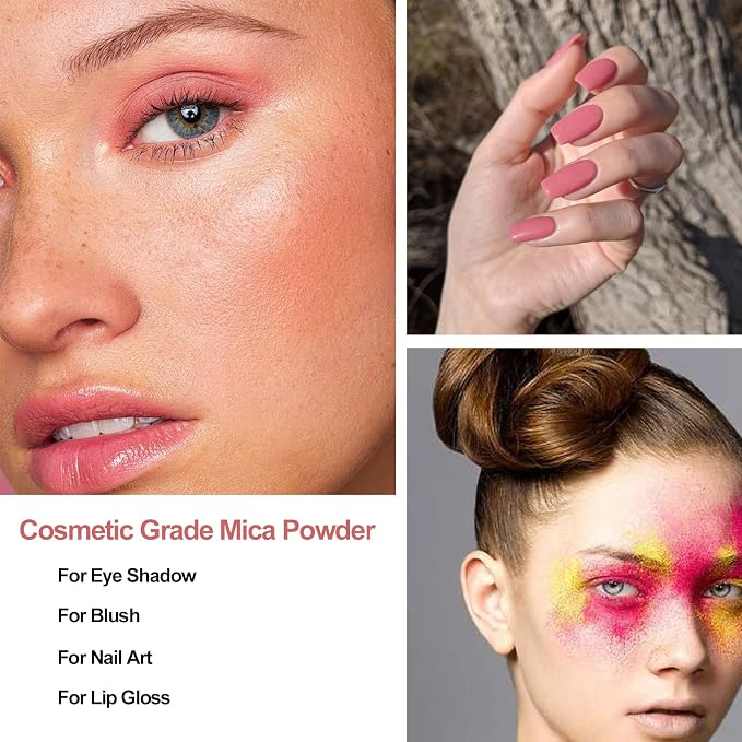Pink Mica Powder for Epoxy Resin 3.5 oz /100g Powdered Pigment for Soap - Image 4