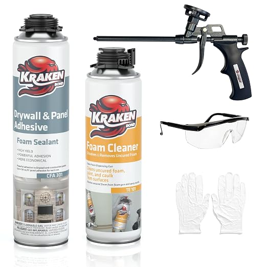 KRAKEN BOND Drywall & Panel Adhesive Foam by KRAKENBOND