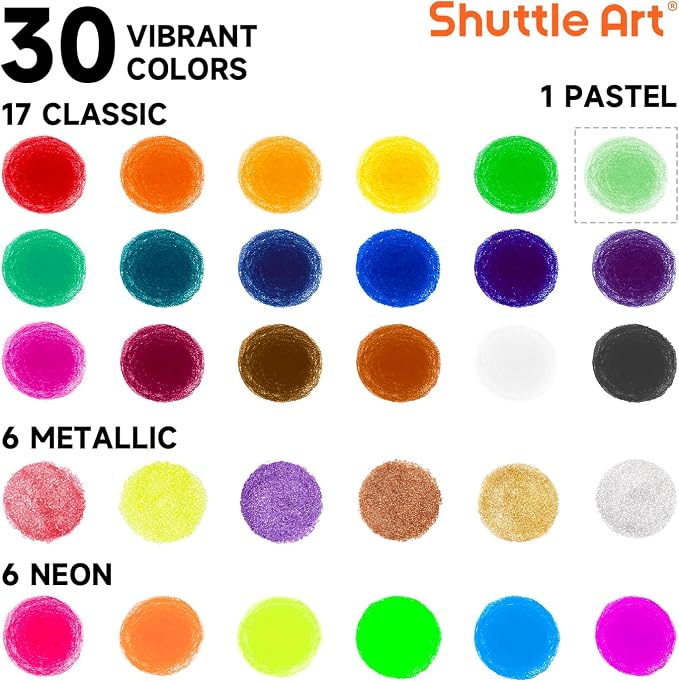 Tempera Paint Sticks, 30 Colors Solid Tempera Paint - Image 3