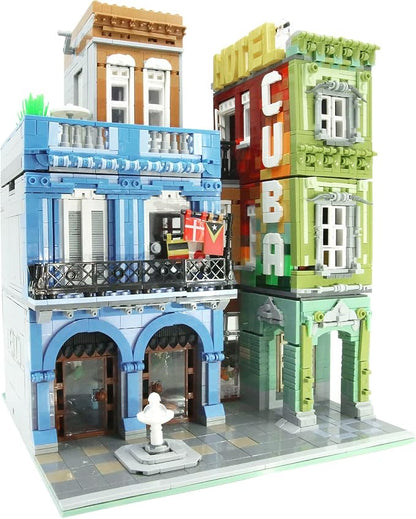ZenithFlow Street View Building Blocks Kit, Cuba Hotel Mini Blocks Construction by Unknown