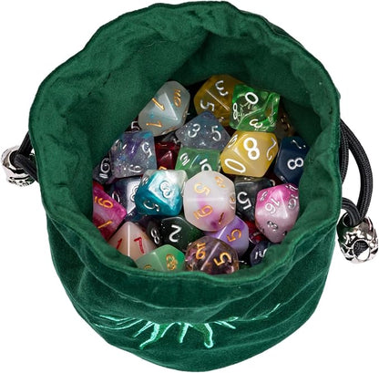 Green Large Dice Bag D&D Cute Storage Bag - Image 2