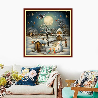 Foxdiviy Stamped Cross Stitch Kits Full Range of Embroidery Needlework Starter - Image 2