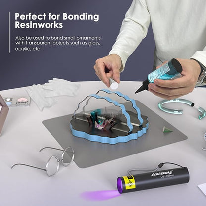 UV Resin Kit with Light, 100g UV Resin with Rechargeable 395NM UV Flashlight - Image 6