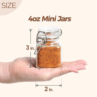 ComSaf 4 oz Glass Jars with Lid, Spice Jars, Small Mason Jar, Canning Jar - Image 2