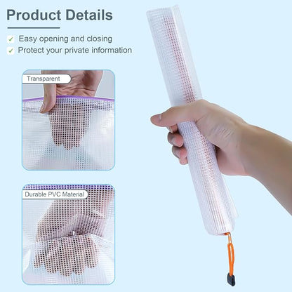 32pcs Mesh Zipper Pouch Bags, 8 Sizes, 8 Colors Zipper Pouches - Image 3
