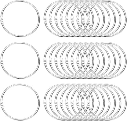 PATIKIL 2.5" x 2.8" Loose Leaf Binder Rings by PATIKIL
