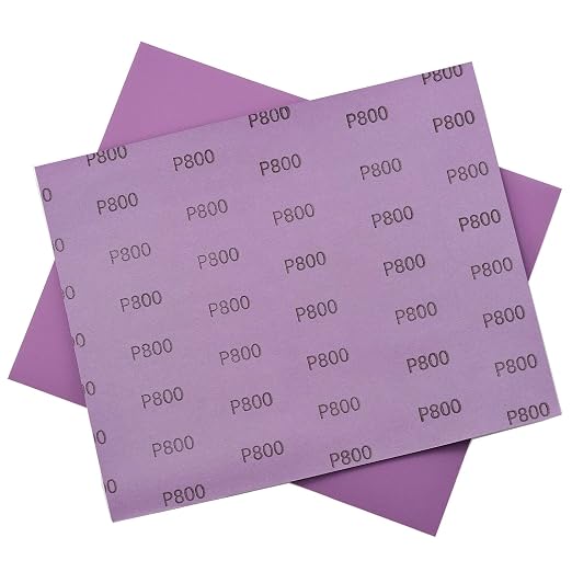 Sandpaper 800 Grit, Wet Dry Sanding Sheets 9 x 11 Inch, Advanced White Fused - Image 4