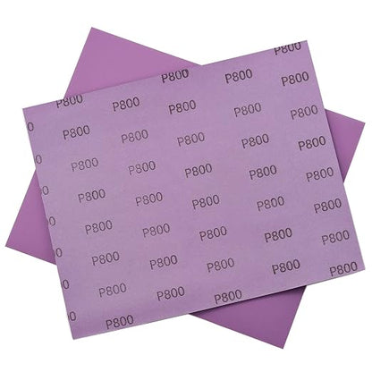 Sandpaper 800 Grit, Wet Dry Sanding Sheets 9 x 11 Inch, Advanced White Fused - Image 4