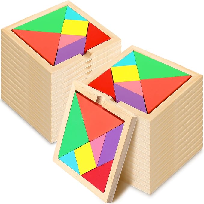 Syhood 24 Pieces Tangrams Puzzles by Syhood