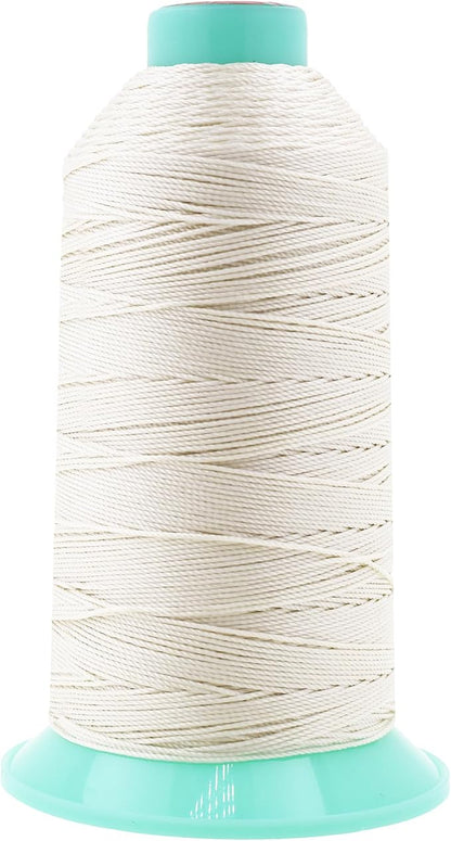 Mandala Crafts Bonded Nylon Thread Off White Heavy Duty Sewing Threads by MandalaCrafts