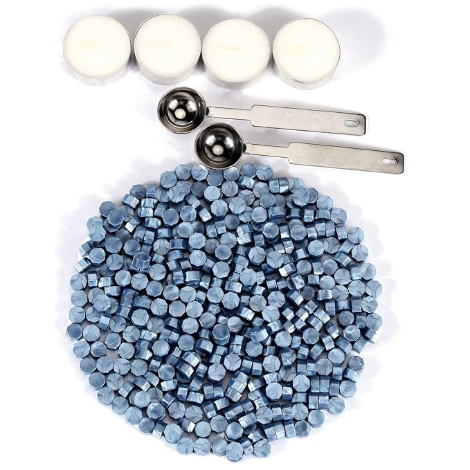 Yoption 360 Pcs Blue Sealing Wax Beads Set - Image 3