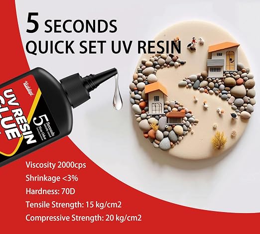 UV Resin Kit with Light - 60g UV Resin with Rechargeable Flashlight - Image 3