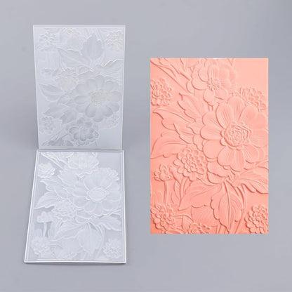 BAOFALI 3D Embossing Folder for Card Making Texture Fades Blossom Bloom Floral - Image 7