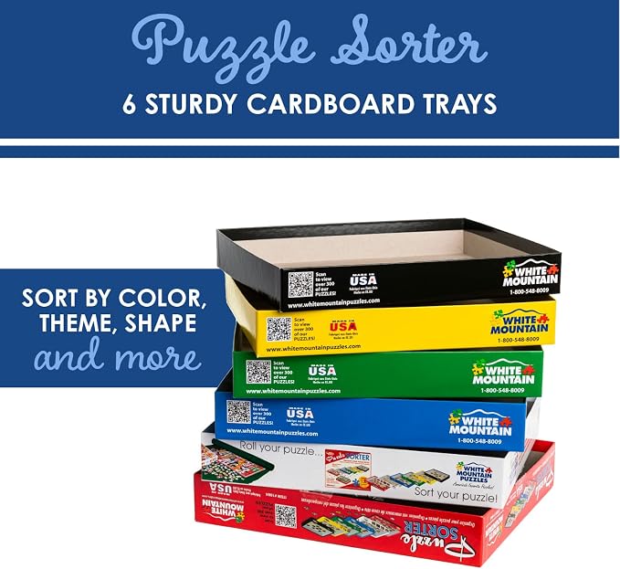 White Mountain Puzzle Sorter and Mystery Puzzle - Image 2