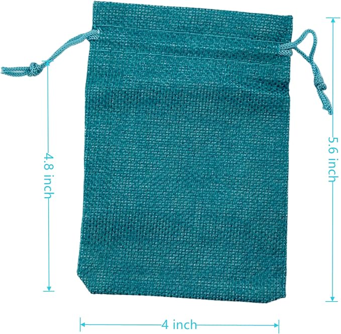 Palmhomee Pack of 25 Burlap Gift Bags - Image 3