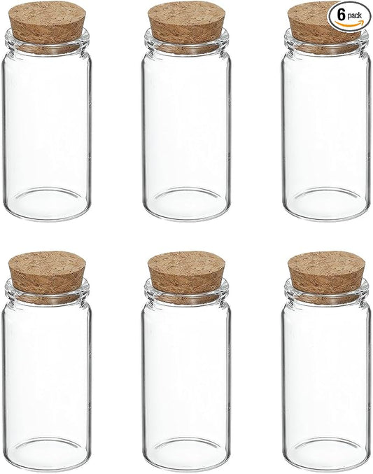 uxcell 6Pcs Mini Glass Bottles by uxcell