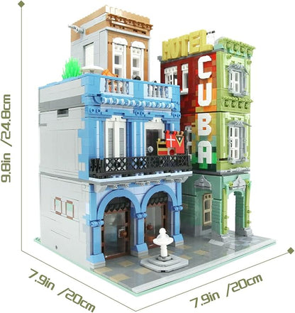 ZenithFlow Street View Building Blocks Kit, Cuba Hotel Mini Blocks Construction - Image 7
