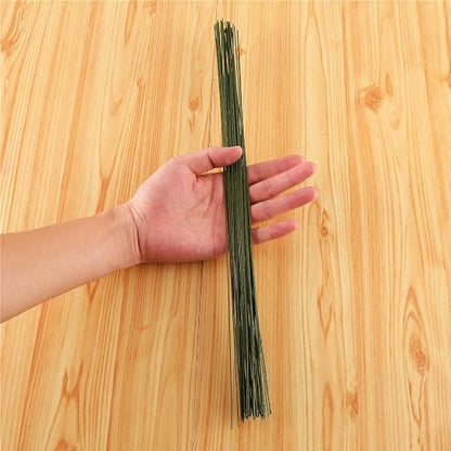 Decora 20 Gauge Dark Green Floral Wire 16 inch, 50/Package - Image 3