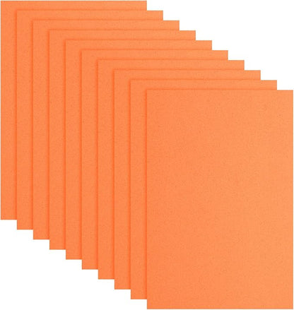 uxcell 10 Pcs Orange EVA A4 Foam Sheets Crafts, 12 x 8 Inch Foam Paper by uxcell