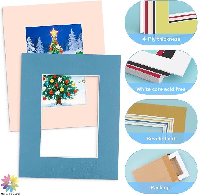 Mat Board Center, 8X10 Mix Color Mats - Image 3