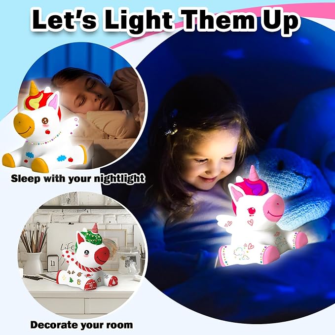 FUNZBO Paint Your Own Unicorn Lamp Kit - Image 5
