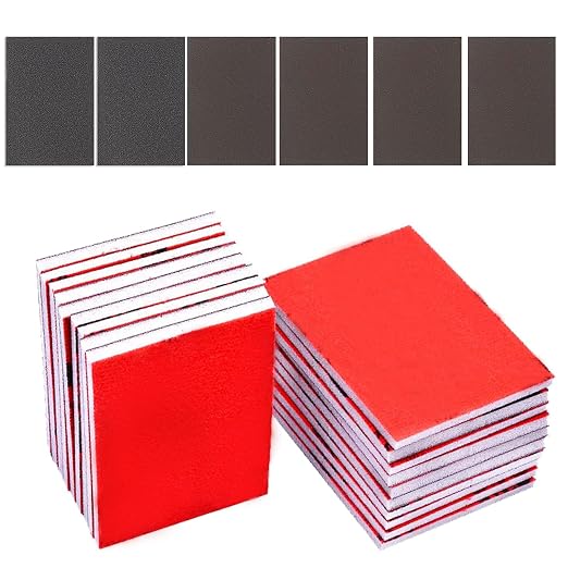 18 Pcs 320-2500 Grit Sanding Sponge, Ultra Fine Sanding Sponges Pads, Soft Foam by Apalie