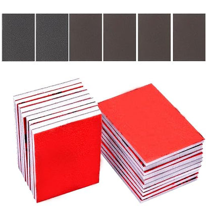 18 Pcs 320-2500 Grit Sanding Sponge, Ultra Fine Sanding Sponges Pads, Soft Foam by Apalie