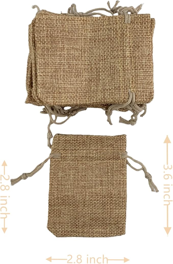 Palmhomee Pack of 20 Burlap Gift Bags - Image 4