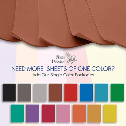 Brown EVA Foam Sheets for Crafts, 15 Pack, 9 x 12 Inch, 2mm Thickness – Ideal - Image 3