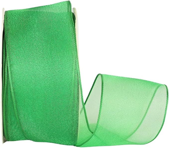 Ribbon Bazaar Sheer Organza Wired Ribbon by RibbonBazaar