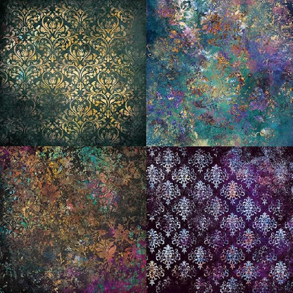 Aesthetic Scrapbook Paper Pad Vintage Patterned Paper 6×6, 24 Sheets - Image 5