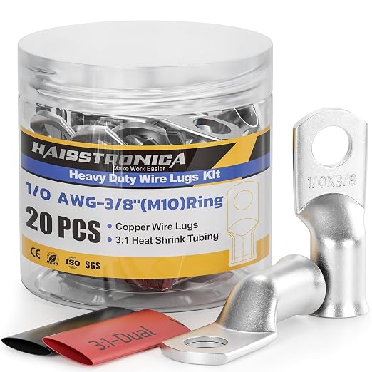 haisstronica 10pcs 1/0 AWG by HAISSTRONICA